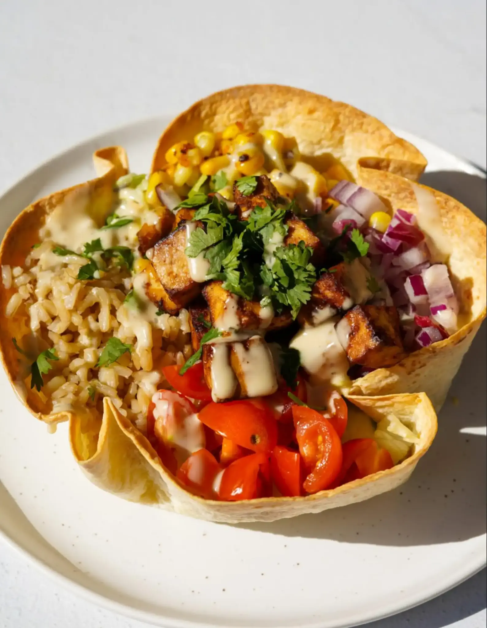 Fresh Fish Taco Salad